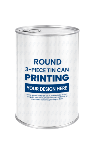 Hộp Thiếc In Đựng Ngũ Cốc 500gr D401 (Φ99x150)